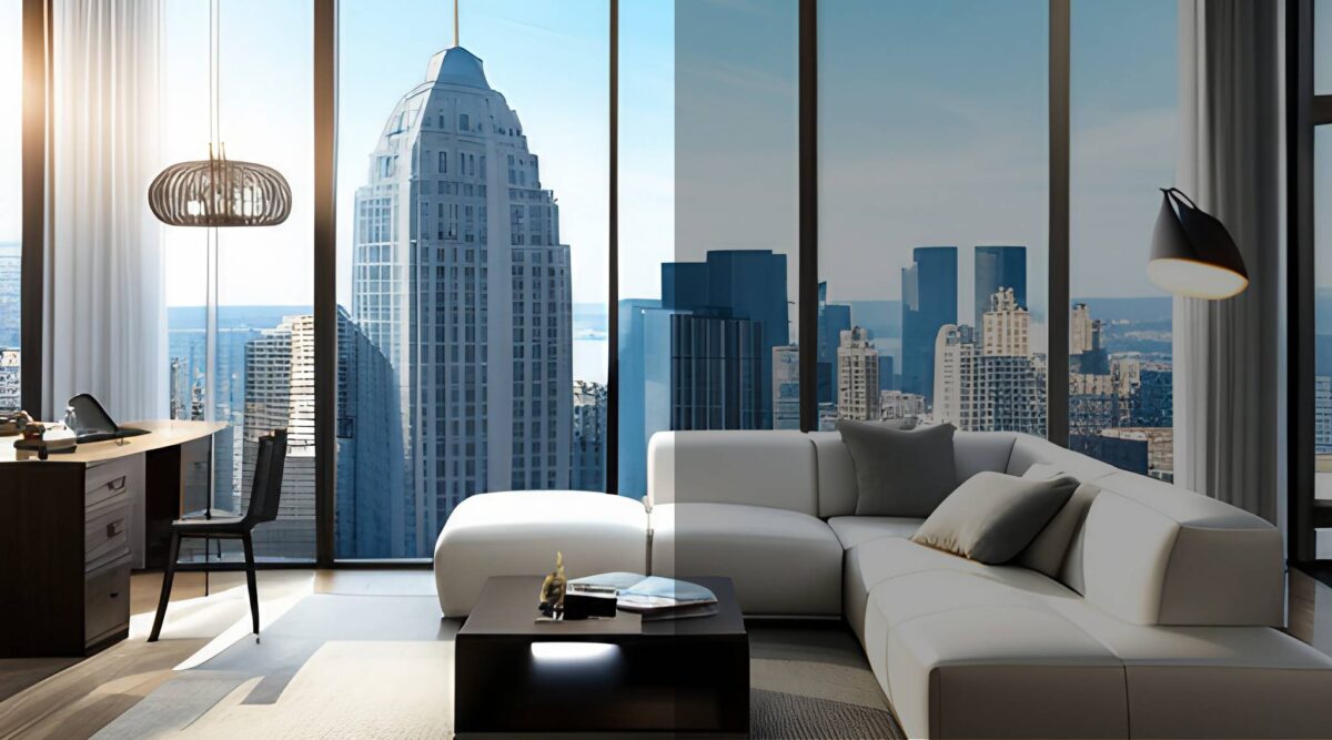 tinted window film image